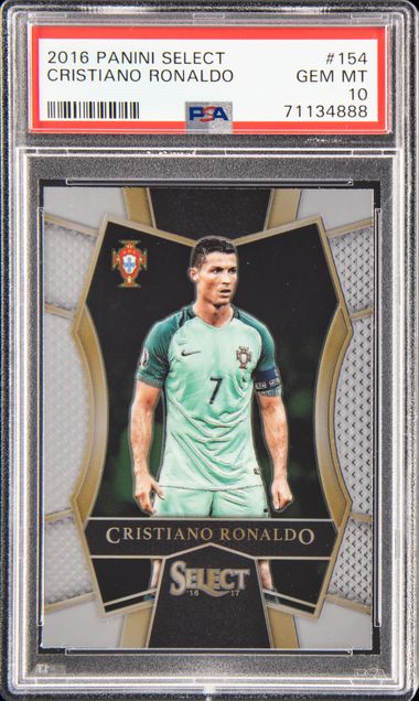 2016 Panini Select #154 Cristiano Ronaldo PSA 10 on Goldin Marketplace