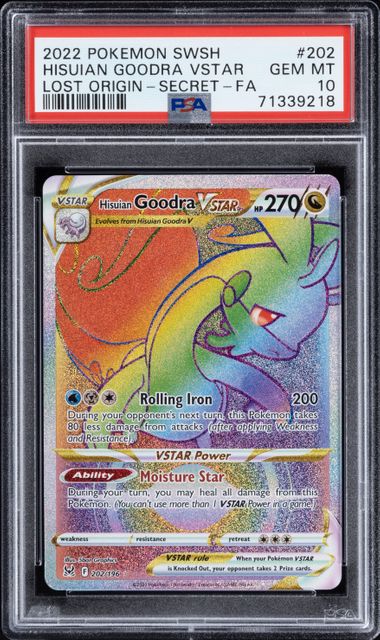 2022 Pokemon Sword & Shield Lost Origin 180 Full Art/Aerodactyl V – PSA  MINT 9 on Goldin Auctions