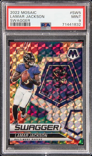 2022 Panini Mosaic - [Base] - Camo Pink Mosaic Prizm #13 - Lamar Jackson