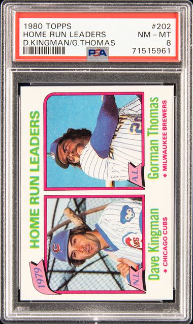 1980 Topps Baseball: #202 1979 Home Run Leaders