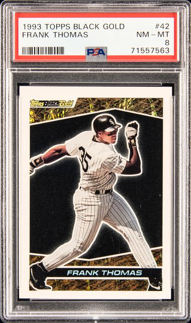 1990 Topps #414 Frank Thomas Baseball Card PSA 8 NM-MT