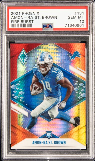 Amon-Ra St. Brown 2021 Donruss Optic Rookie Phenoms Jerseys