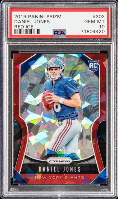 DANIEL JONES 2019 LEAF ROOKIE RETRO ROOKIE WAVE PSA 10 GEM MINT NEW YORK  GIANTS