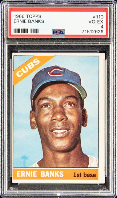 1966 Topps 110 Ernie Banks – PSA VG-EX 4 on Goldin Auctions