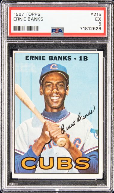 1956 ernie banks topps baseball card