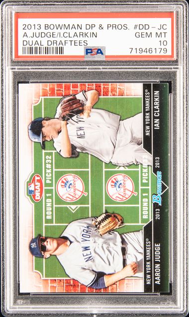 2013 Aaron Judge Ian Clarkin Bowman Draft Picks & Prospects DUAL DRAFT