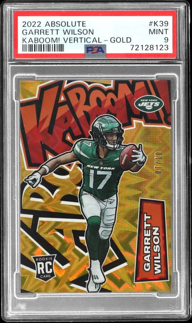 2022 Panini Absolute Kaboom! Vertical Gold #K39 Garrett Wilson 