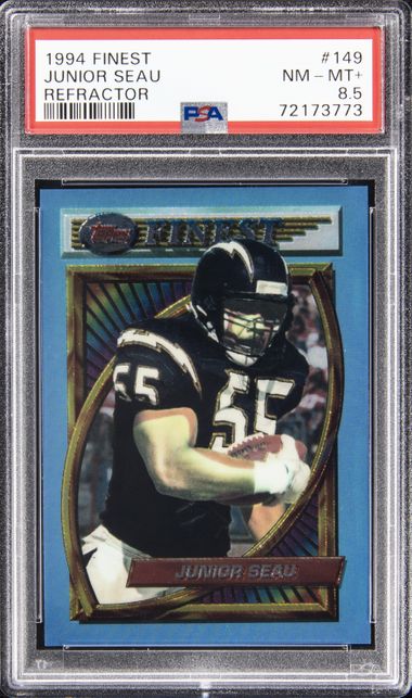 1994 Finest Refractor #149 Junior Seau PSA 8.5 on Goldin Marketplace