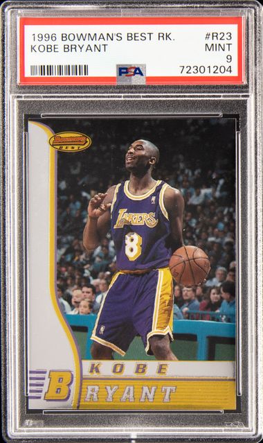 1996 Bowman's Best Rookie #R23 Kobe Bryant Rookie Card – PSA MINT 9 on  Goldin Auctions