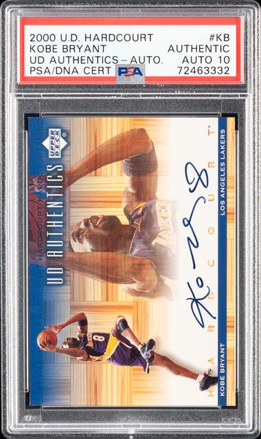 2000 01 Upper Deck Hardcourt UD Authentics Autograph KB Kobe