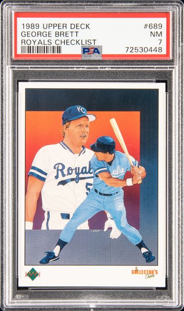 1975 Topps #228 George Brett Rookie Card - PSA NM-MT 8 on Goldin Auctions