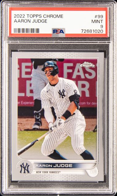 Aaron Judge Rookie Card 2017 Topps Holiday #99 PSA 9