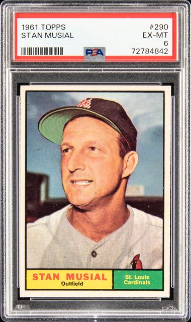 1959 - STAN MUSIAL - Topps Baseball Card # 150 - ST. LOUIS CARDINALS