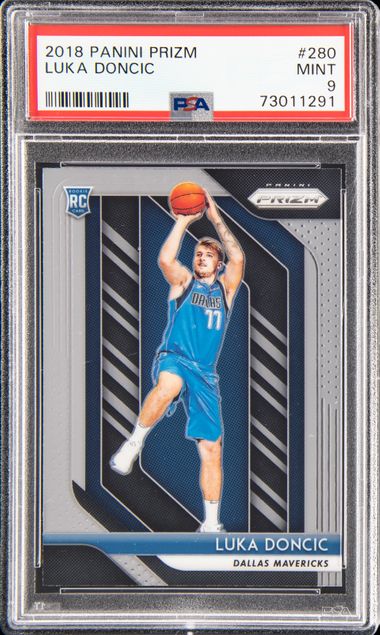 2018-19 Panini Prizm Green Pulsar Prizm #280 Luka Doncic Rookie