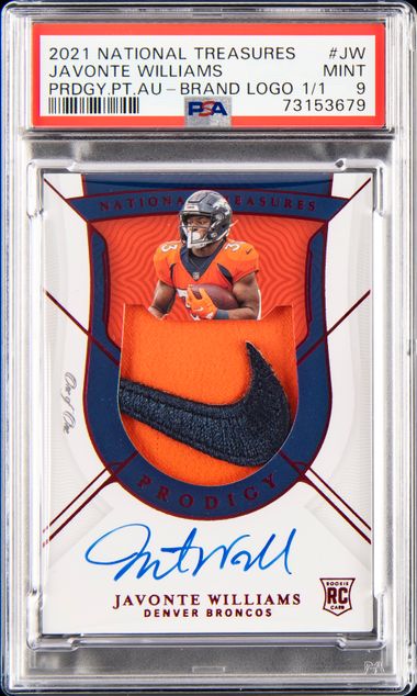 2021 Panini National Treasures Prodigy Patch Autograph Brand Logo