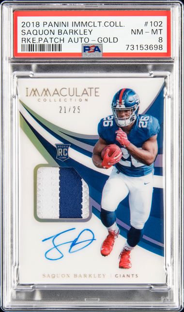 2018 Panini Immaculate Collection Rookie Patch Autograph