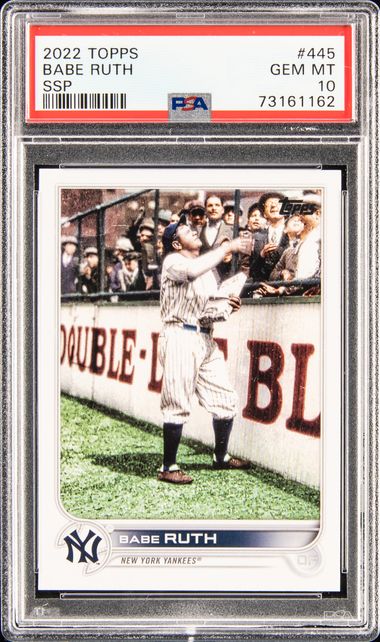 2022 Topps SSP #445 Babe Ruth – PSA GEM MT 10 on Goldin Auctions