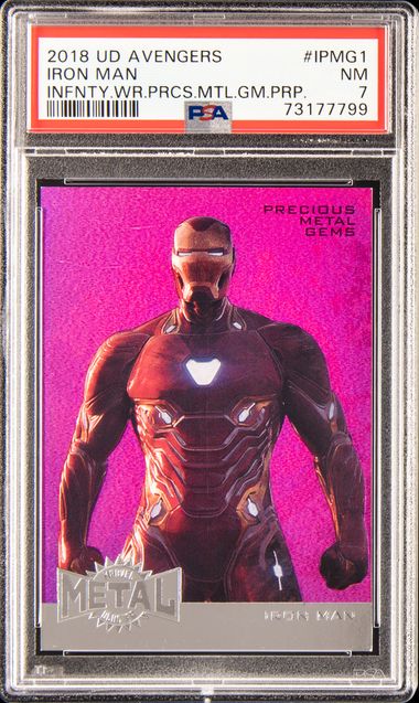 2018 Upper Deck Avengers Infinity War Precious Metal Gems Purple