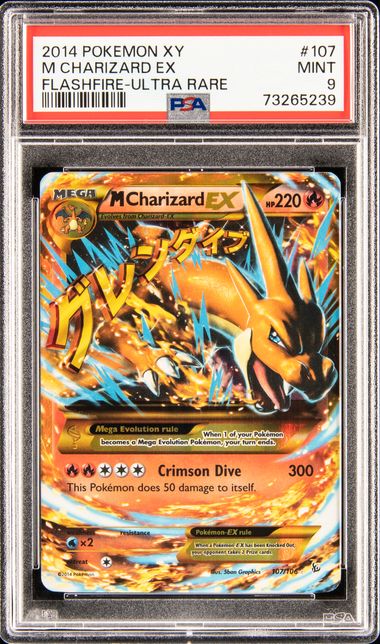 Card M Charizard-EX 107/106 da coleção Flashfire