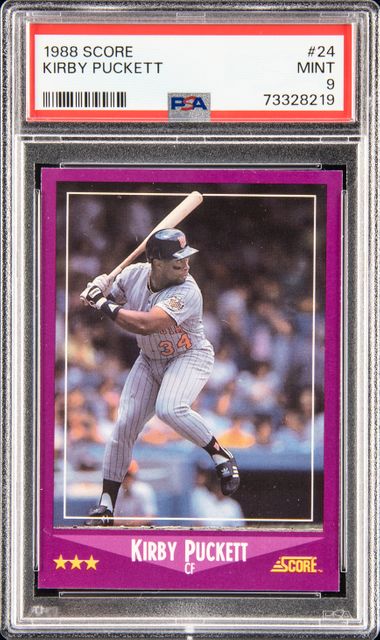 Tom Glavine Rookie Card 1988 Score #638 PSA 9