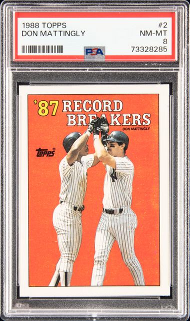 1984 Donruss #248 Don Mattingly New York Yankees Rookie Baseball Card Psa 9  Mint