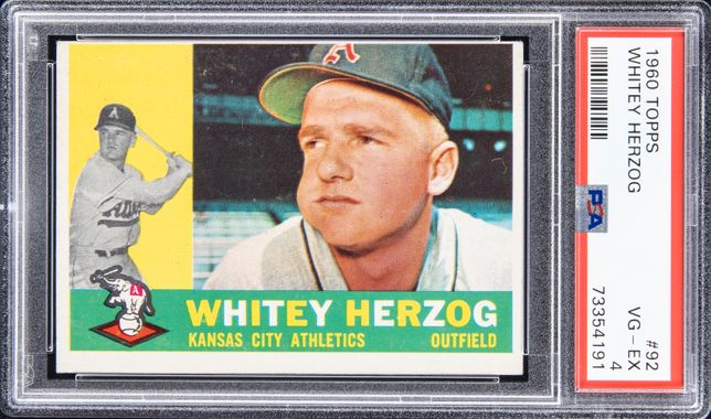 1961 Topps Whitey Herzog