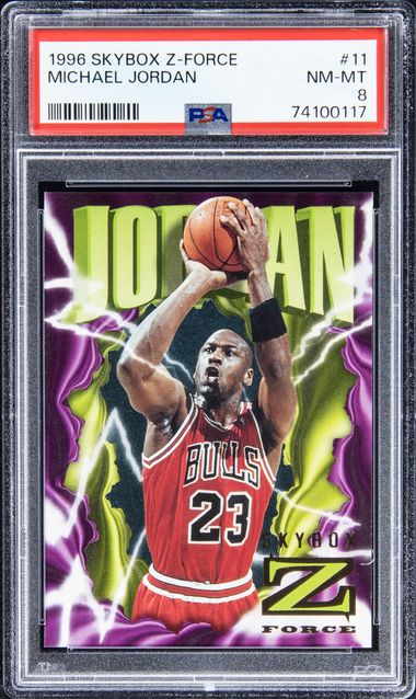 1996 Skybox Z-Force 11 Michael Jordan PSA8 on Goldin Auctions