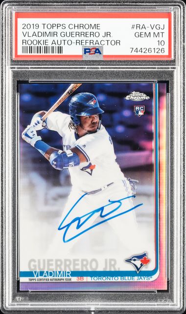 2019 Topps Chrome Rookie Autographs Refractor #RA-VGJ Vladimir