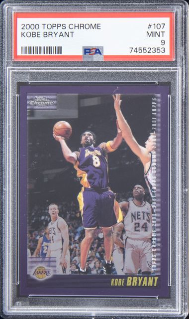 2000-01 Topps Chrome #107 Kobe Bryant – PSA MINT 9 on Goldin Auctions