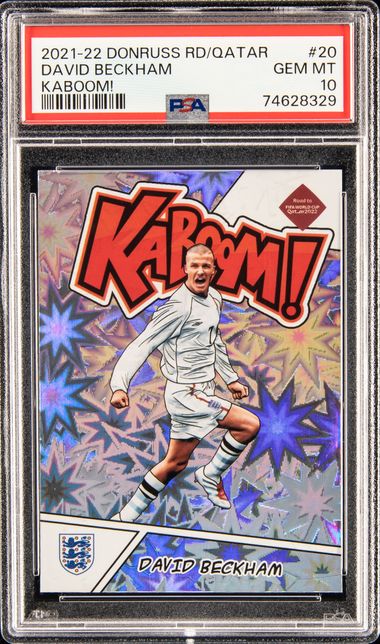 PANINI DONRUSS KABOOM! ベッカム　カード　PSA　トレカ PANINI DONRUSS KABOOM! ベッカムカードPSAトレカ