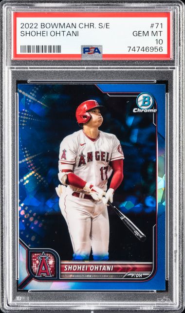 2022 Bowman Chrome Sapphire Edition #71 Shohei Ohtani – PSA GEM MT