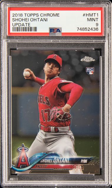 2018 Topps Update Shohei Ohtani (Pitching Red Jersey) #US1.1 PSA 8