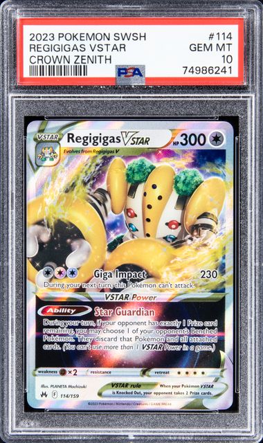 Regigigas V Crown Zenith Pokemon Card