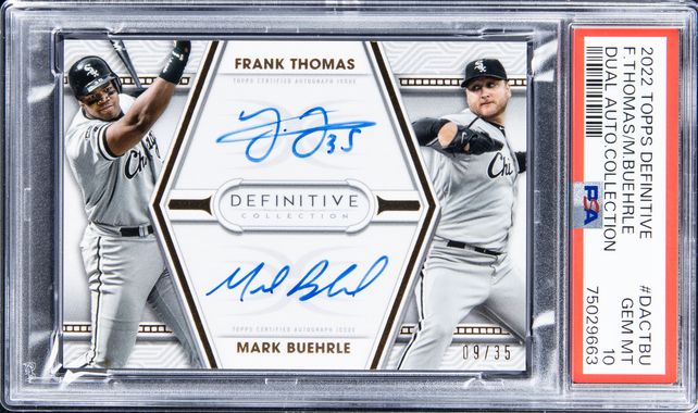 2021 Topps Definitive Collection Frank Thomas Mark Buehrle 6/10