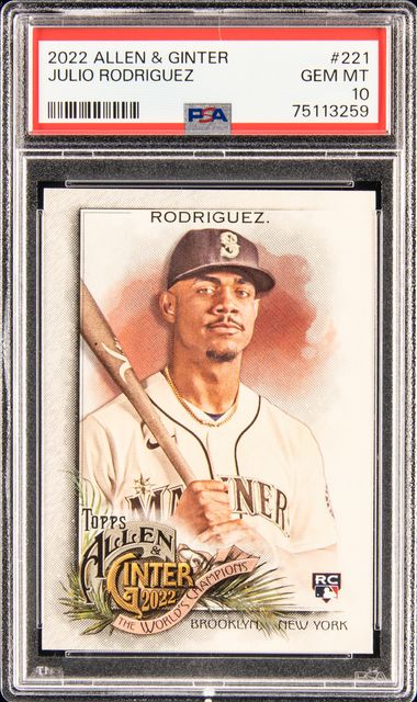 2022 Topps Update #US44 Julio Rodriguez Rookie Card – PSA GEM MT 10 on  Goldin Auctions