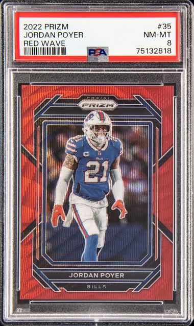 2022 Panini Prizm Jordan Poyer Red White Blue Prizm 35