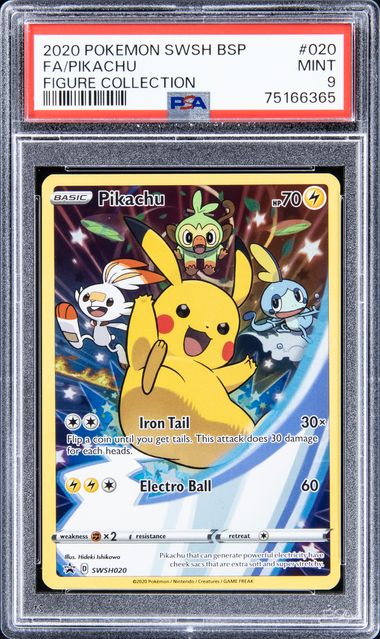 SWSH Black Star Promo 020 Full Art Pikachu PSA 9