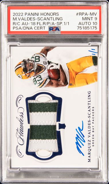 Marquez Valdes-scantling 2018 Panini Donruss The Rookies Auto