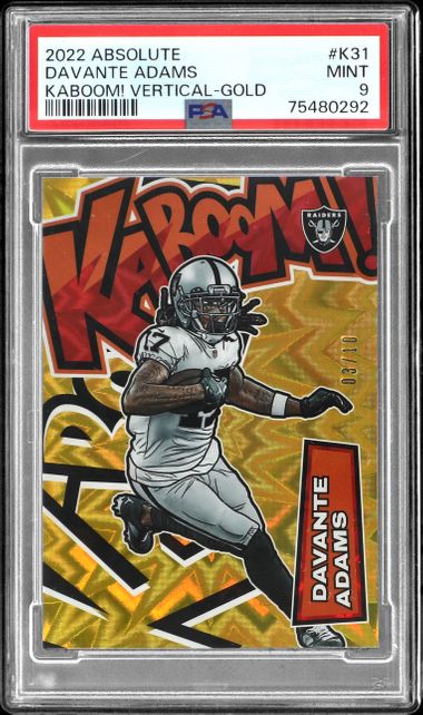 Davante Adams 2022 Absolute Kaboom! (Vertical) - Gold #K31 Price