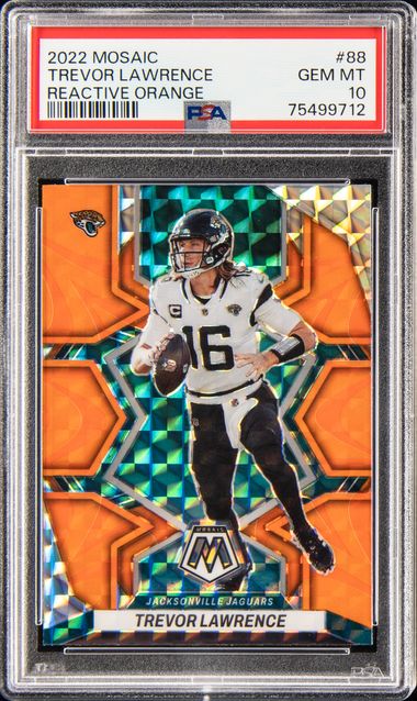 2022 Panini Mosaic TRAVON WALKER Orange Reactive Prizm Rookie