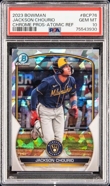 2022 Bowman Draft #BD115 Jackson Chourio – PSA GEM MT 10 on Goldin Auctions