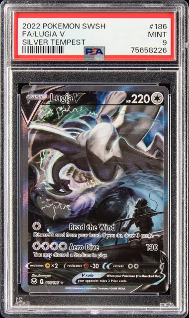 2022 Pokemon Sword & Shield Lost Origin 180 Full Art/Aerodactyl V – PSA  MINT 9 on Goldin Auctions