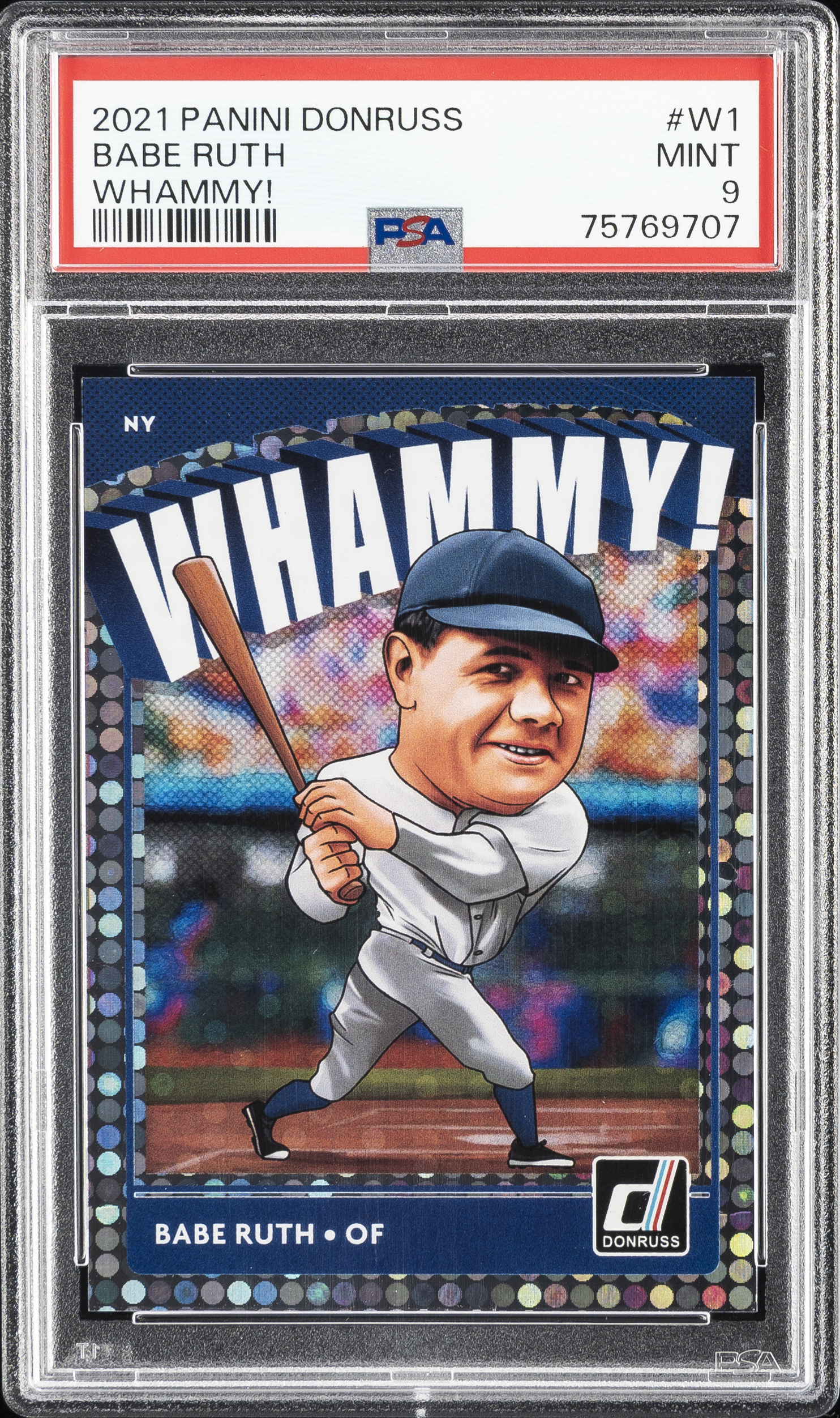 2021 Panini Donruss Whammy! #W1 Babe Ruth – PSA MINT 9