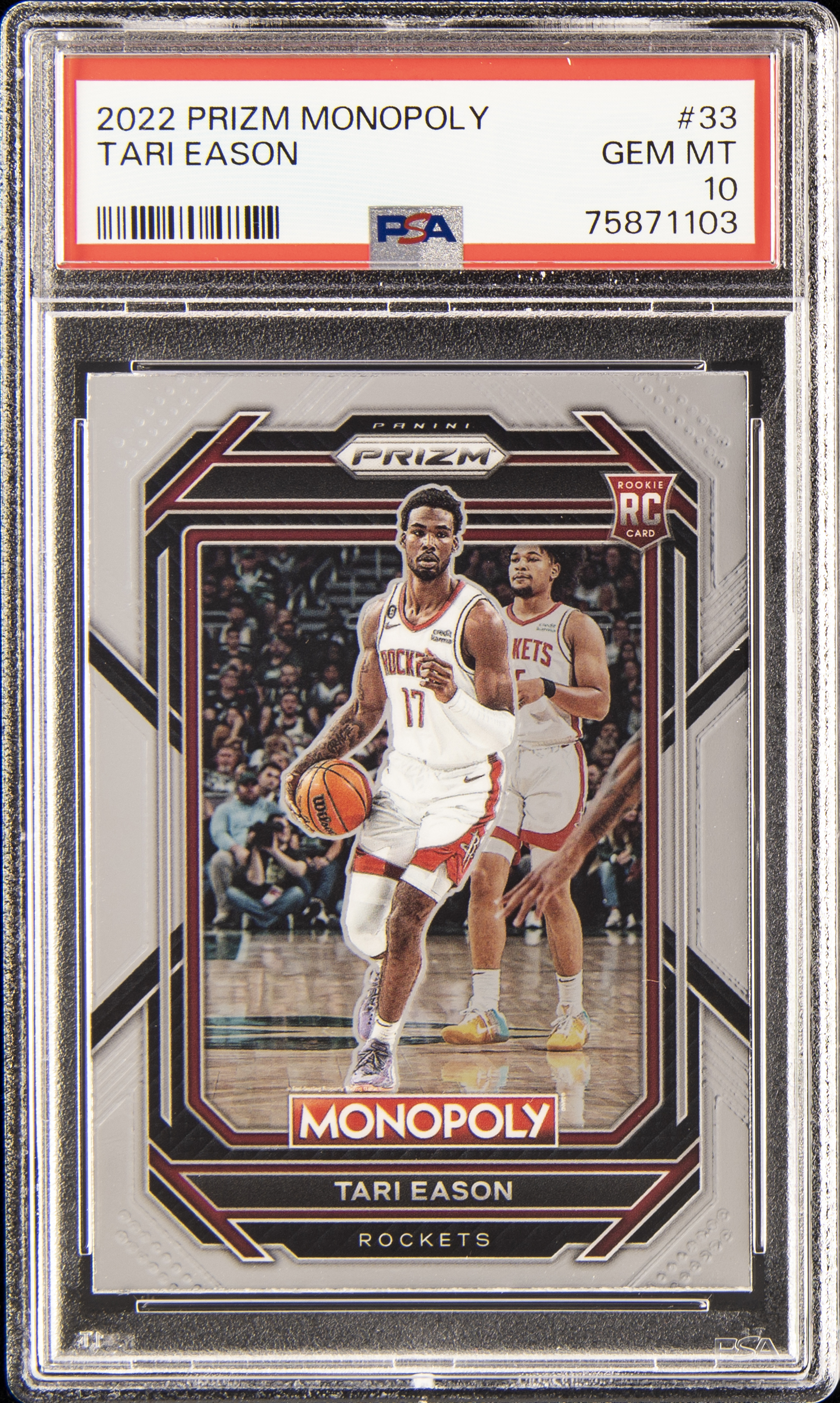 2022 Panini Prizm Monopoly 33 Tari Eason – PSA GEM MT 10