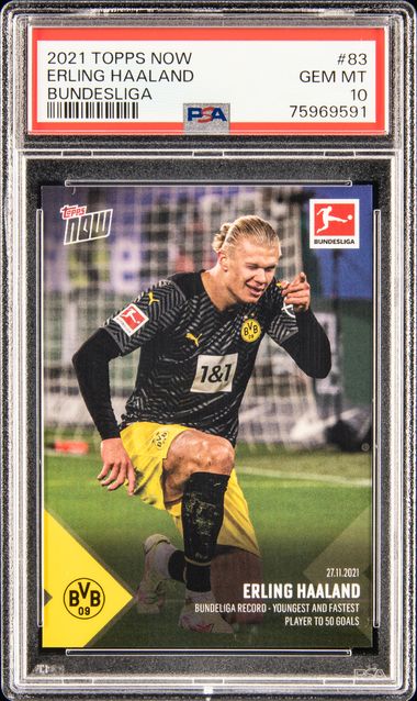 残りわずか】 2021 Topps Now Bundesliga 083 Erling Haaland