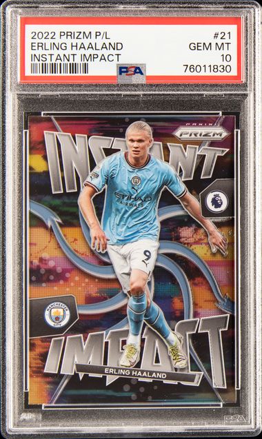 2022-23 Panini Prizm Premier League Instant Impact 21 Erling 