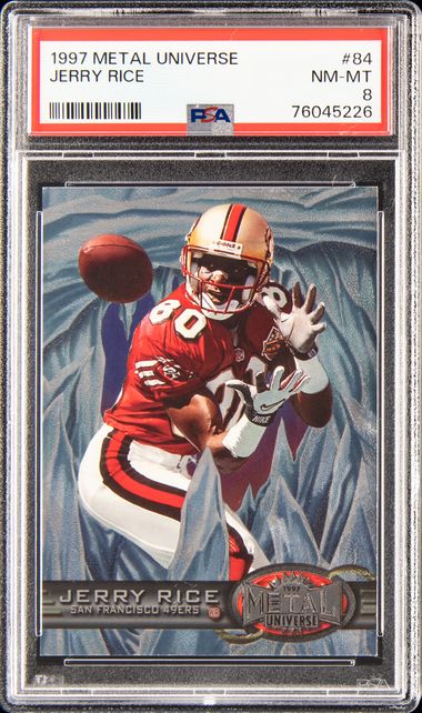 1990 Pro Set Pro Bowl #411 Jerry Rice - SGC NM-MT+ 8.5 on Goldin Auctions