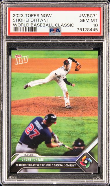 2023 Topps Now World Baseball Classic #WBC71 Shohei Ohtani PSA 10