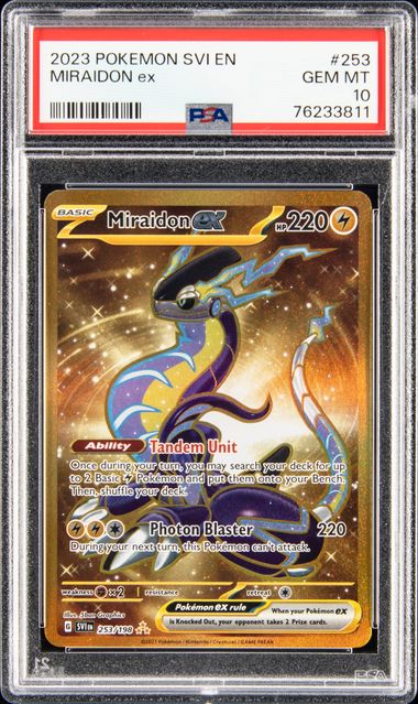 2023 Pokemon Scarlet & Violet Double Rare Holofoil #081 Miraidon ex - PSA  GEM MT 10 on Goldin Auctions