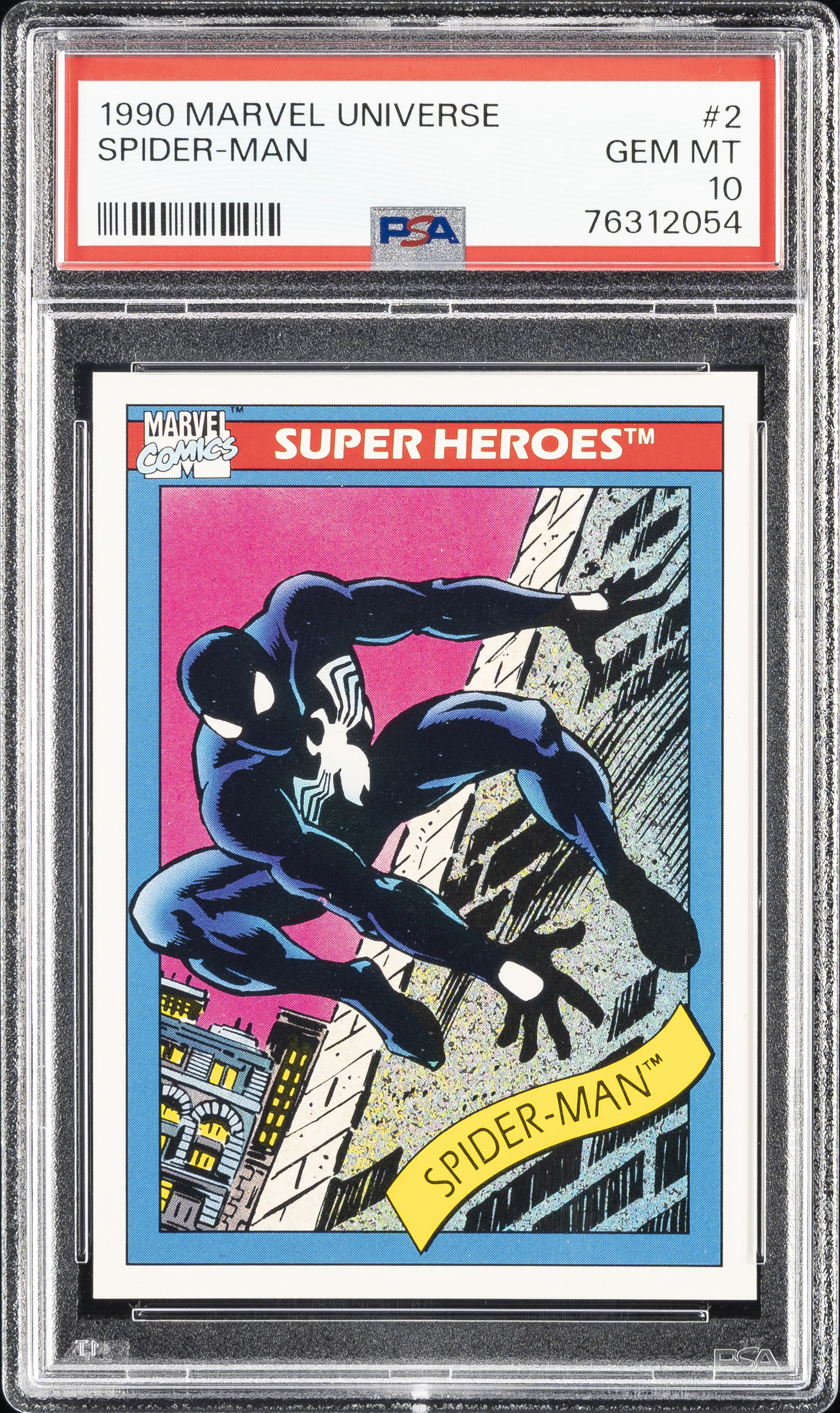 1990 Marvel Universe #2 Spider-Man – PSA GEM MT 10